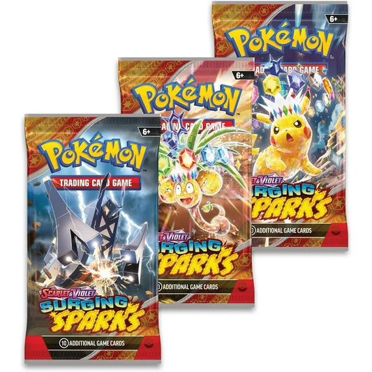 Pokemon TCG Surging Sparks 3-Pack Bundle