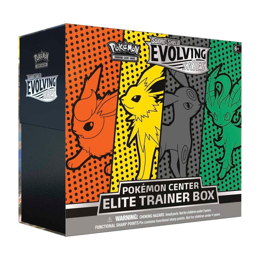 Pokemon Center Evolving Skies ETB (Umbreon, Jolteon, Flareon, and Leafeon Artwork)